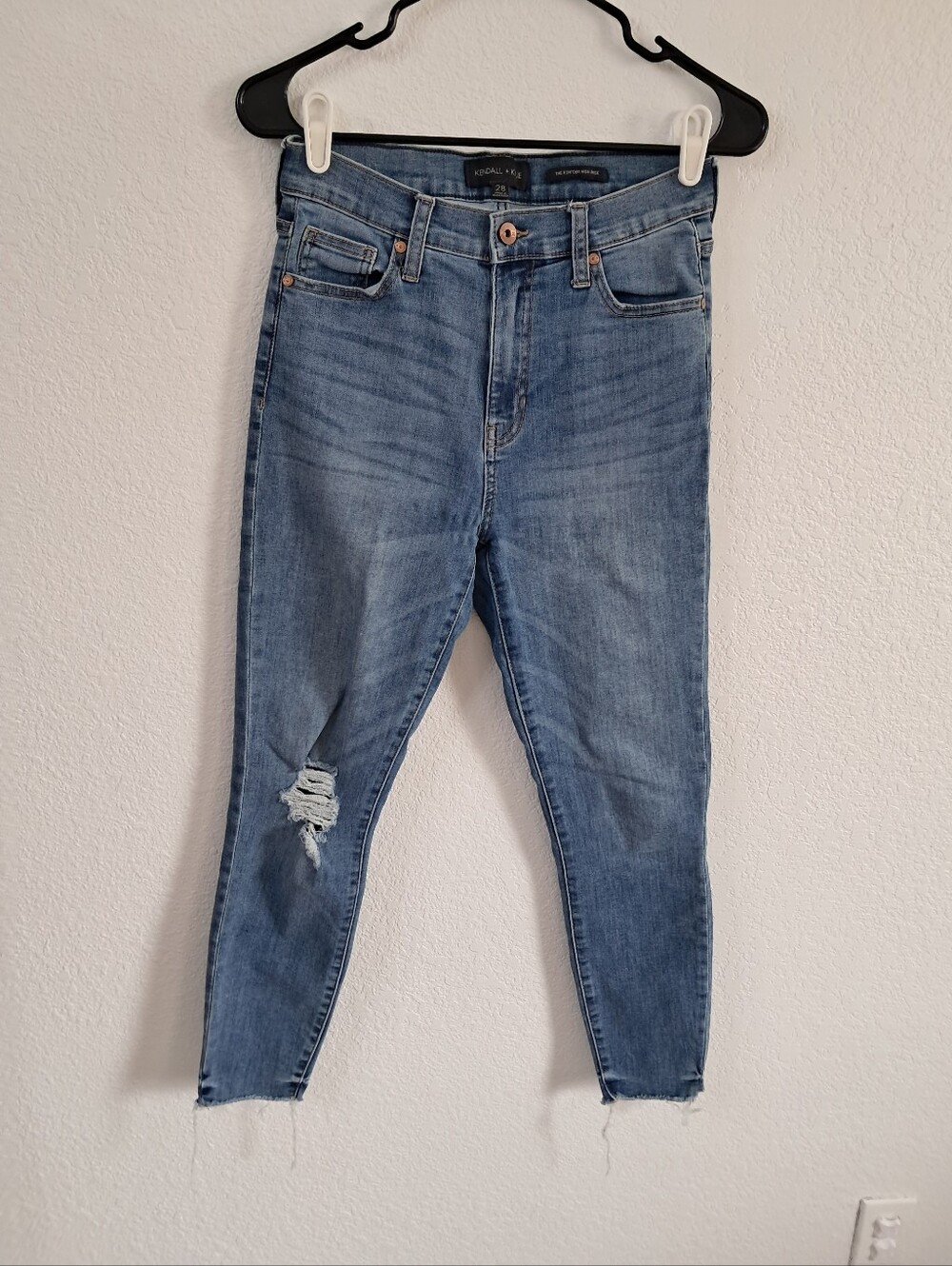 Kendall & Kylie Jeans The Kontour High Rise Pockets Stretch Streetwear Grunge